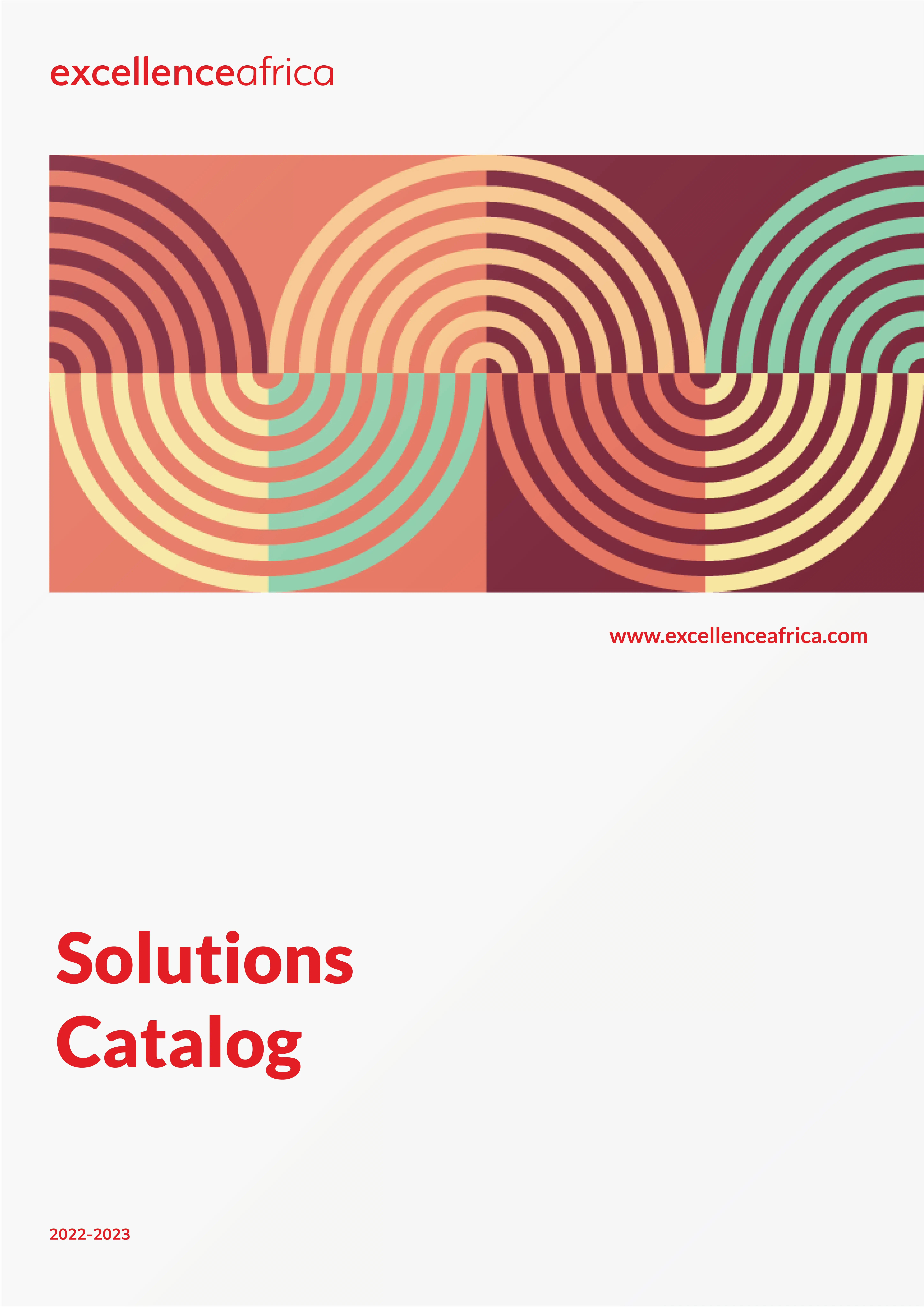 Cover of the excellence's solutions catalog of 2023